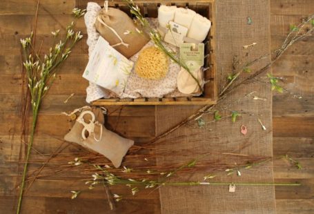 Organic Certificate - bathroom essentials on wooden crate