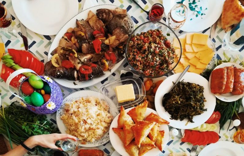 Medieval Feast - variety of cooked food