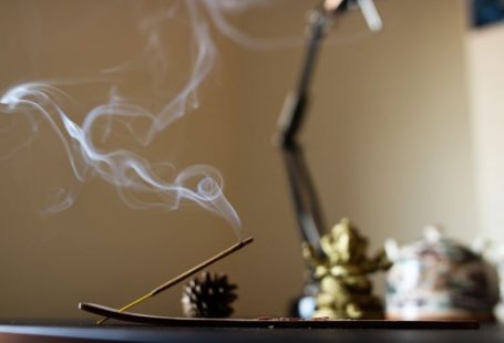 Incense - lighted incense