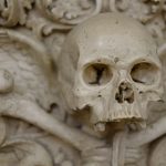 Sugar Sculpture - closeup photo of human skull