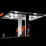 Biofuel - Texaco gas station at night