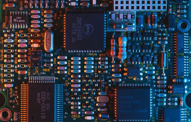 Circuit Board - blue circuit board