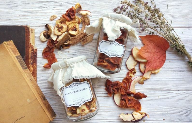 Preserved Food - clear glass jar on table